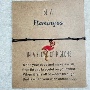 Be a Flamingo adjustable bracelet affirmation bracelet